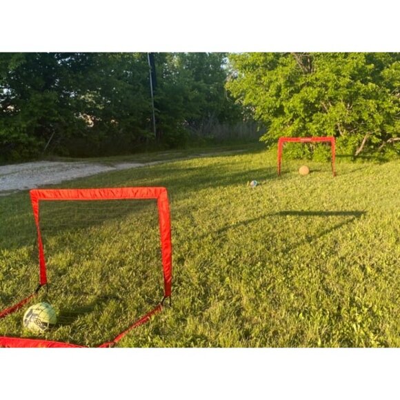 Kids Soccer Goals for Backyard, 4x3 ft Portable Soccer Nets Training Equipment - Picture 2 of 2